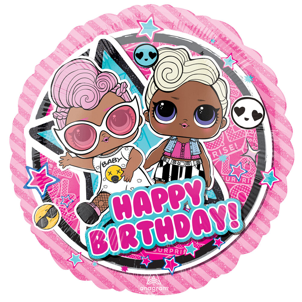 מיילר 18׳ עגול לול happy birthday lol