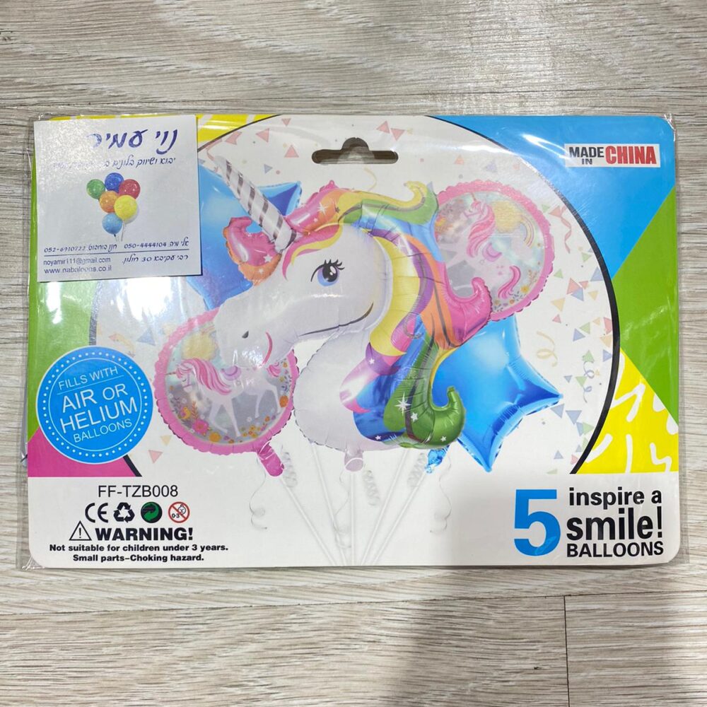 בוקט  בלונים -  חד קרן