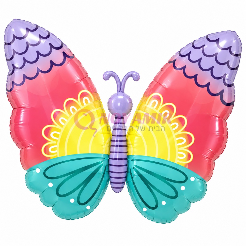 בלון מיילר גדול  26׳ פרפר צבעי פסטל Anagram