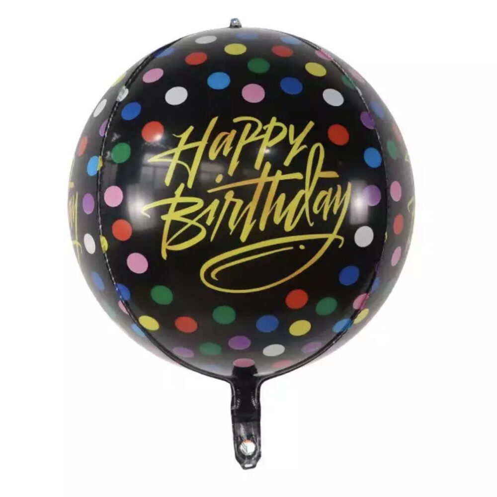 בלון אורבז 4D יום הולדת שמח 24׳