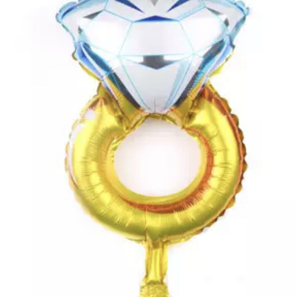 בלון טבעת נישואין מיני לניפוח באוויר רגיל