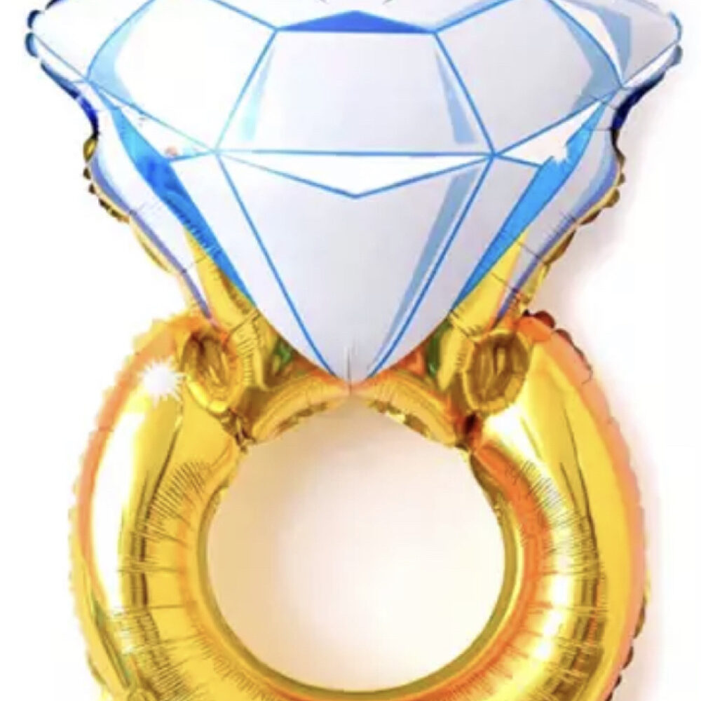 בלון טבעת גדול זהב