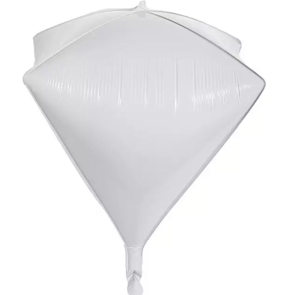 20 יח׳ במארז בלון יהלום 24׳ אינצ  לבן