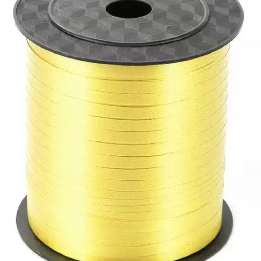 סליל חוט לקשירת בלונים 500 יארד צהוב