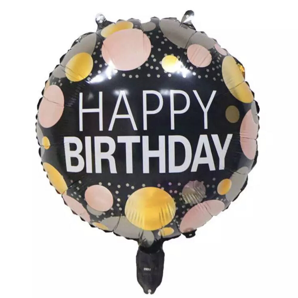 בלון מיילר 18 אינץ' יום הולדת שמח צבעוני HAPPY BIRTHDAY