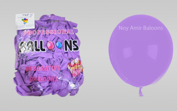 בלוני גומי סגול 5 אינץ' - 100 יח'