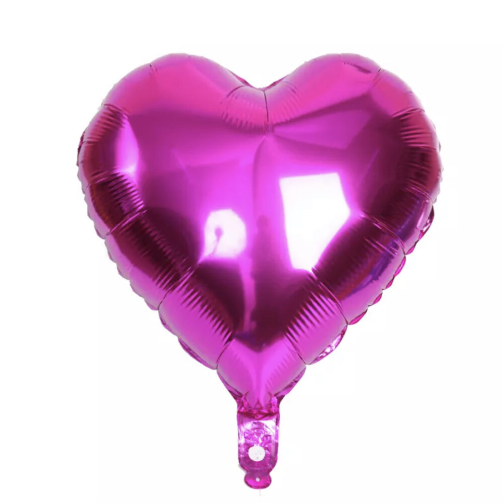 בלון מיילר 18 אינצ׳ לב ורוד פוקסיה