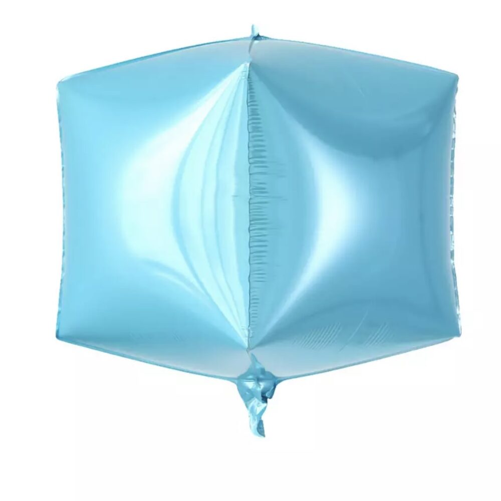 בלון קובייה 4D- תכלת 24׳