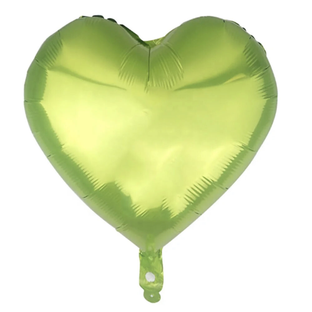בלון מיילר 18 אינצ׳ לב ירוק תפוח