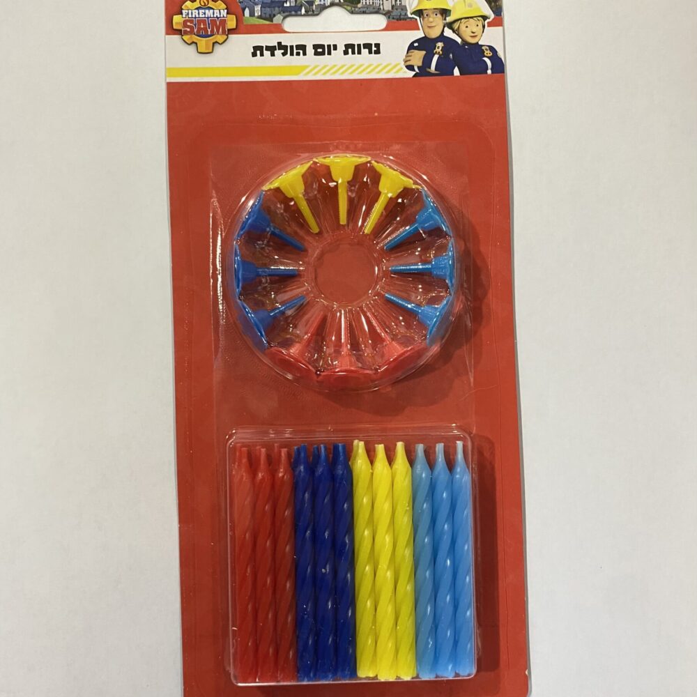 מארז 24 יח׳ נרות יום הולדת סמי הכבאי