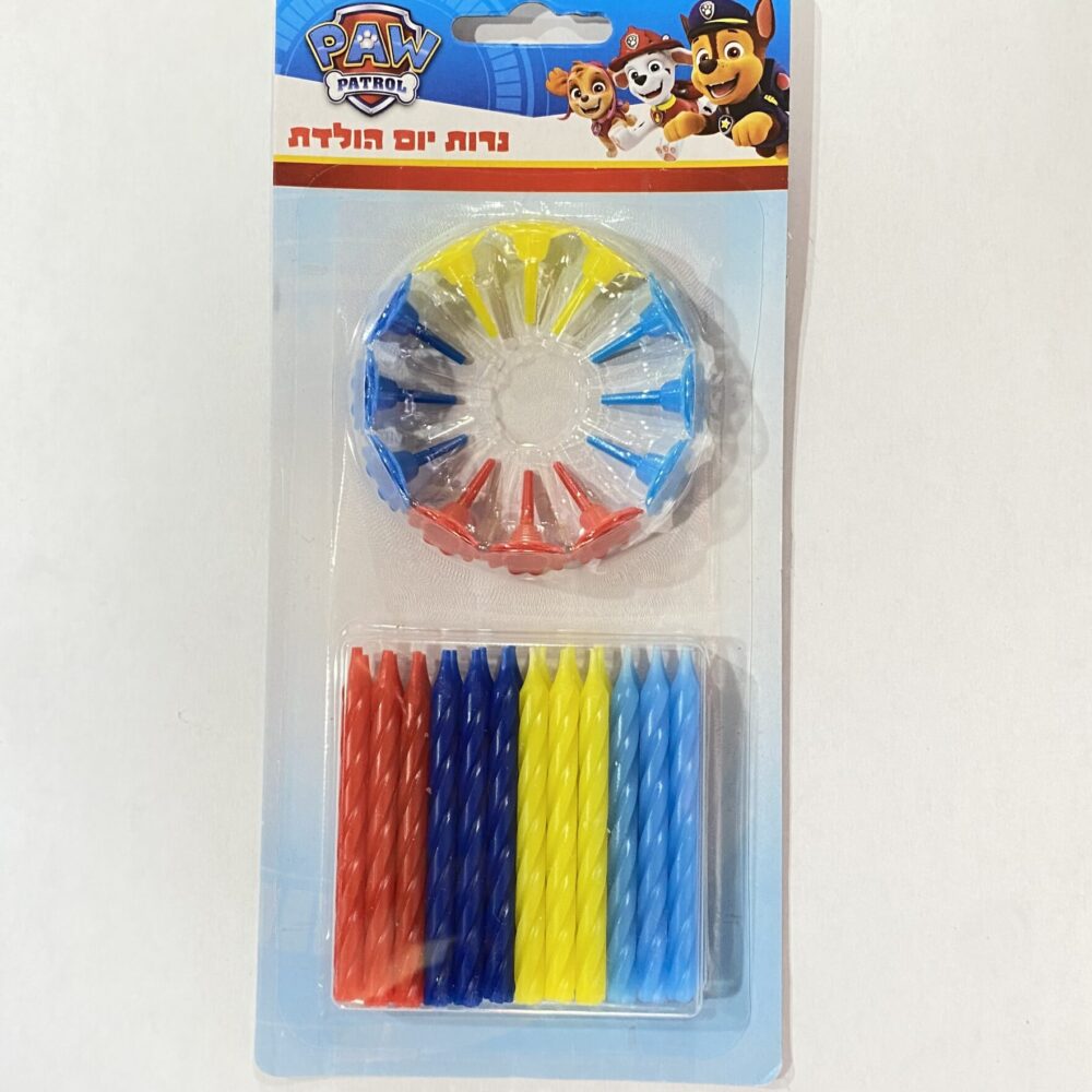 מארז 24 יח׳ נרות יום הולדת מפרץ ההרפתקאות