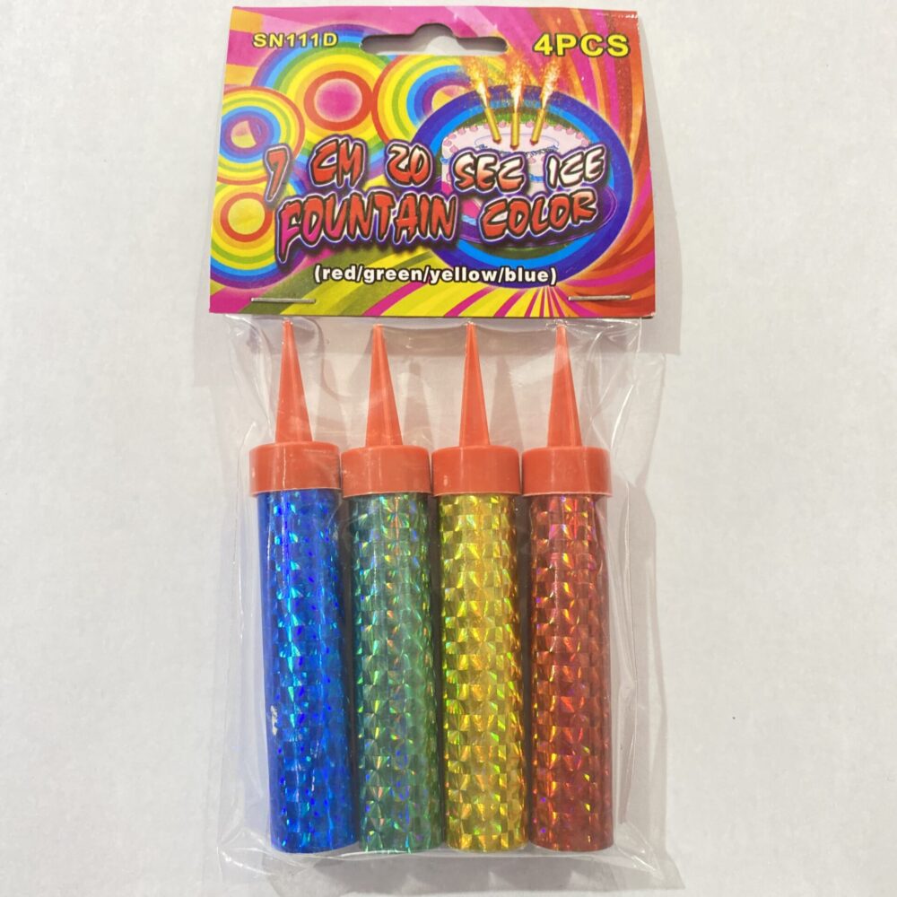 רביעיית זיקוקים לעוגה 10 ס״מ