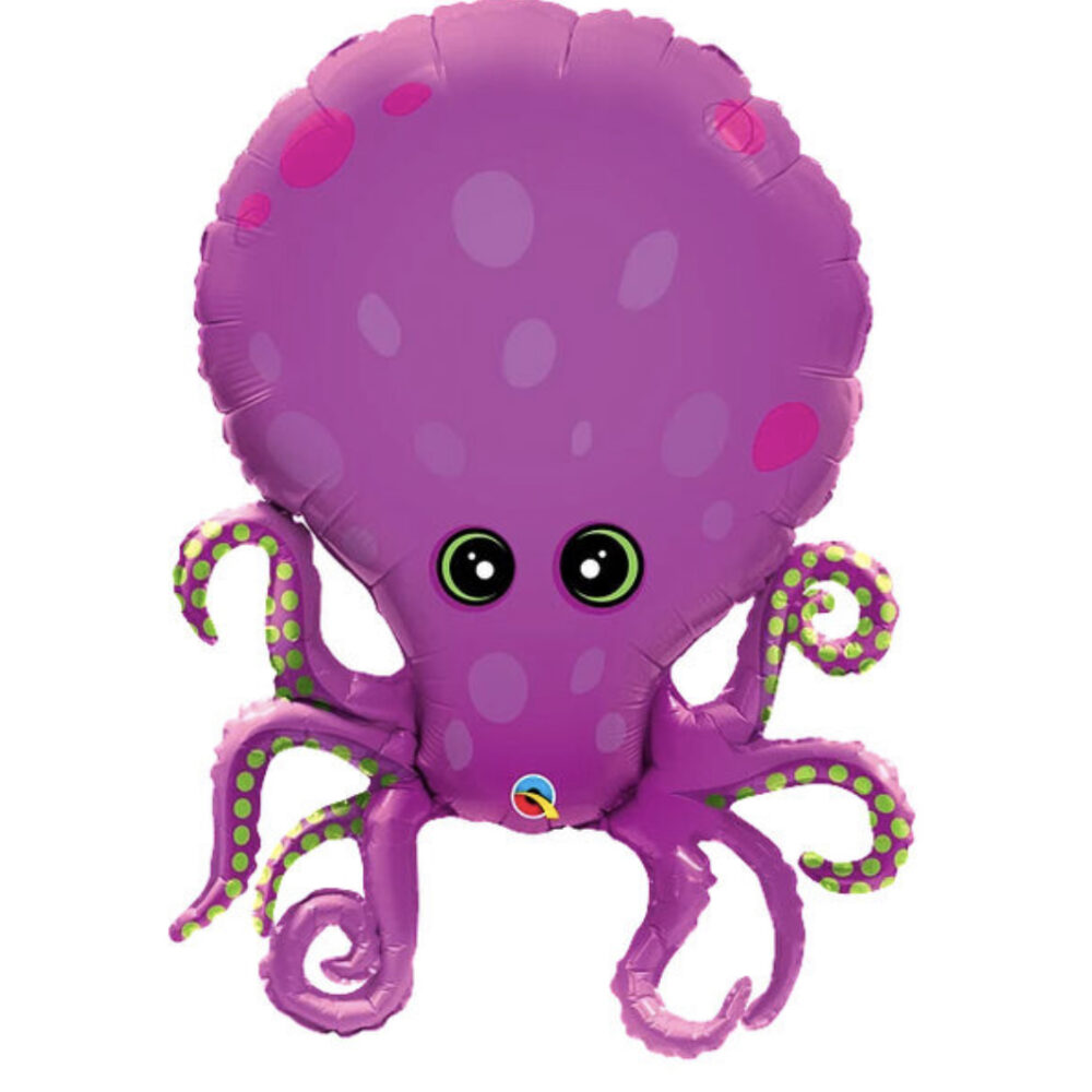 בלון מיילר 35׳ תמנון סגול Qualatex