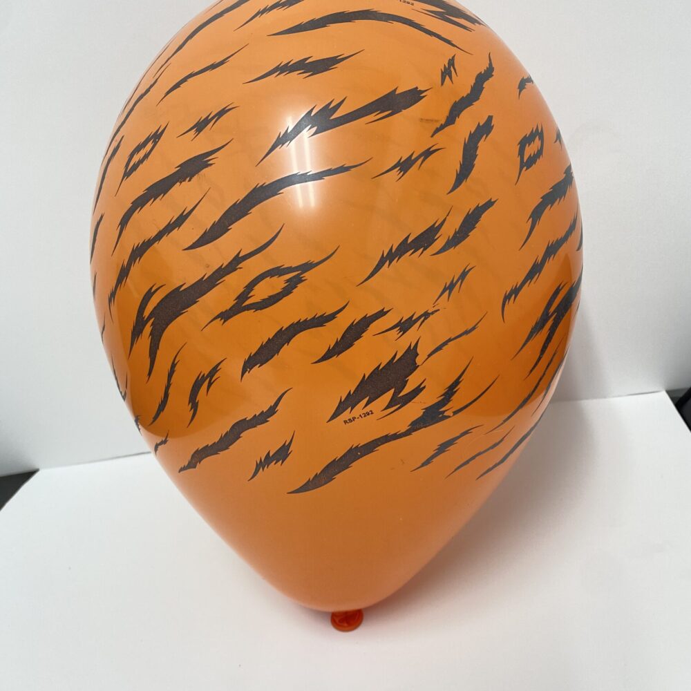 100 יח׳ בלון גומי 12׳ צבעוני מודפס נמר