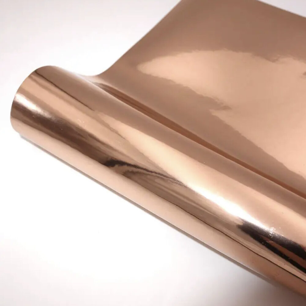 גליל מדבקת ויניל 50 מטר לסילואט בצבע רוז גולד מראה