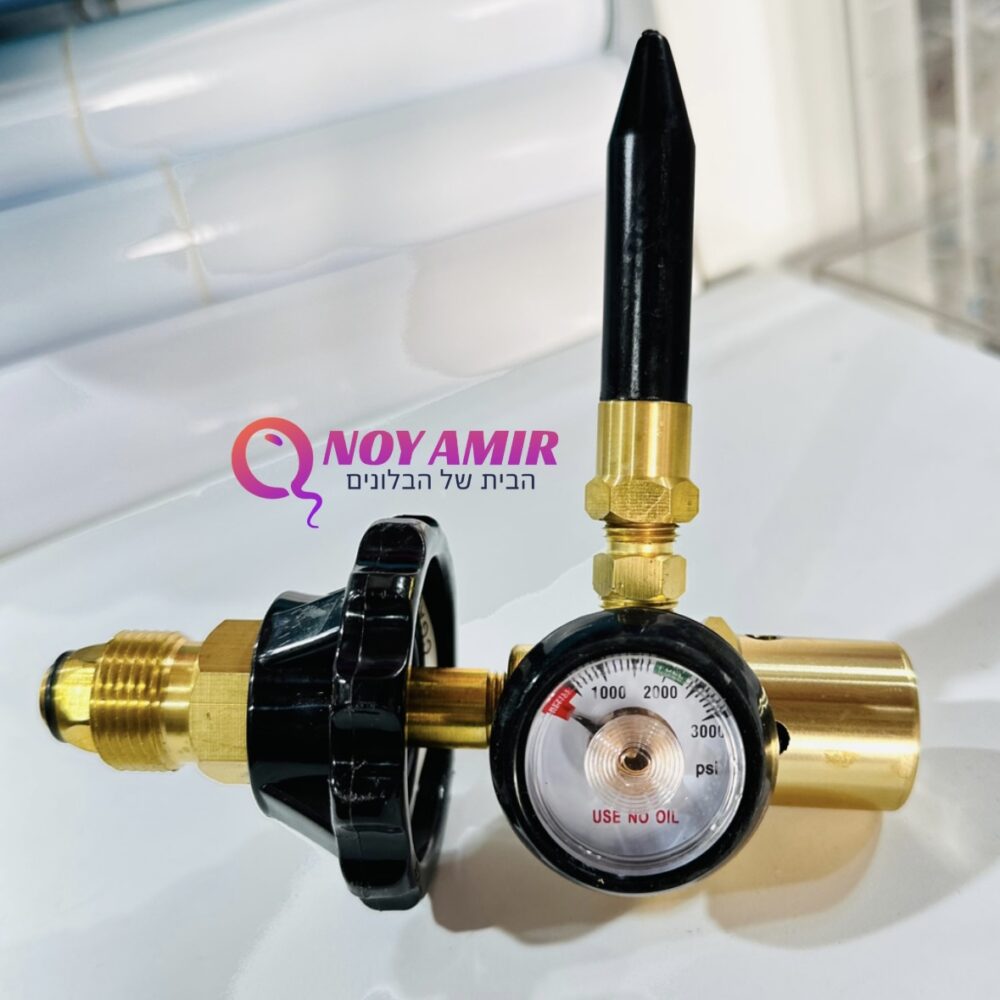 וסת מקצועי למיכלי גז הליום כולל שעון