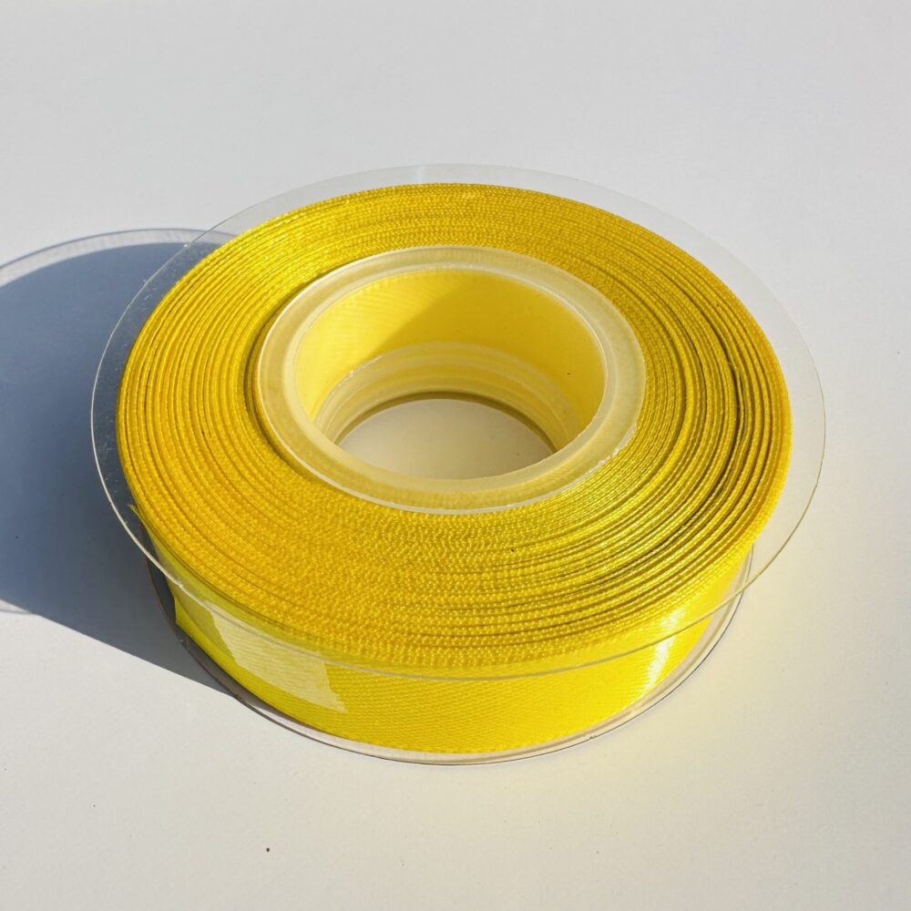 סרט סאטן 25 יארד 2 ס״מ- צהוב