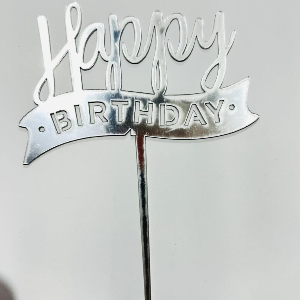 טופר קישוט לעוגה Happy Birthday