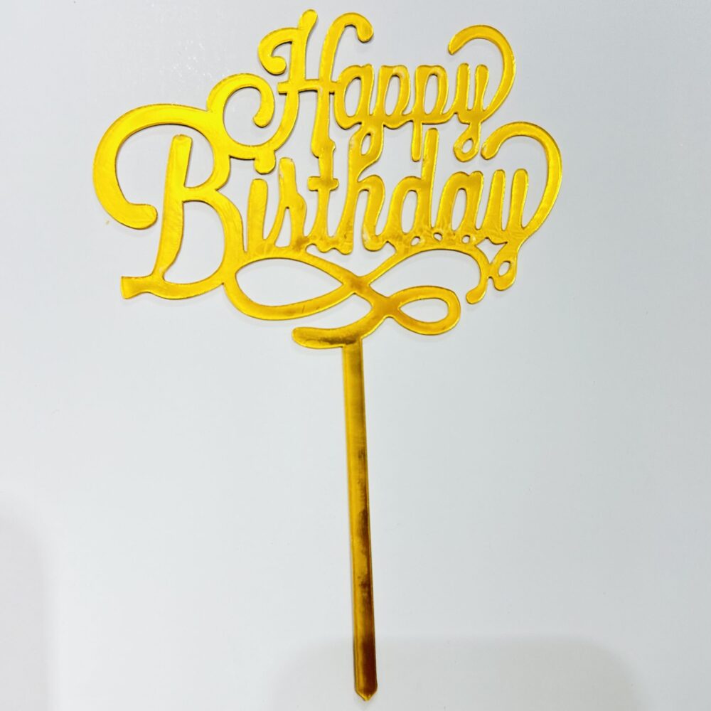 טופר קישוט לעוגה Happy Birthday