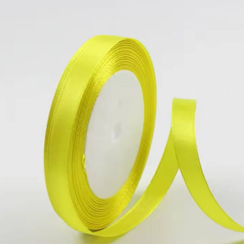 סרט סאטן 25 יארד 1 ס״מ- צהוב