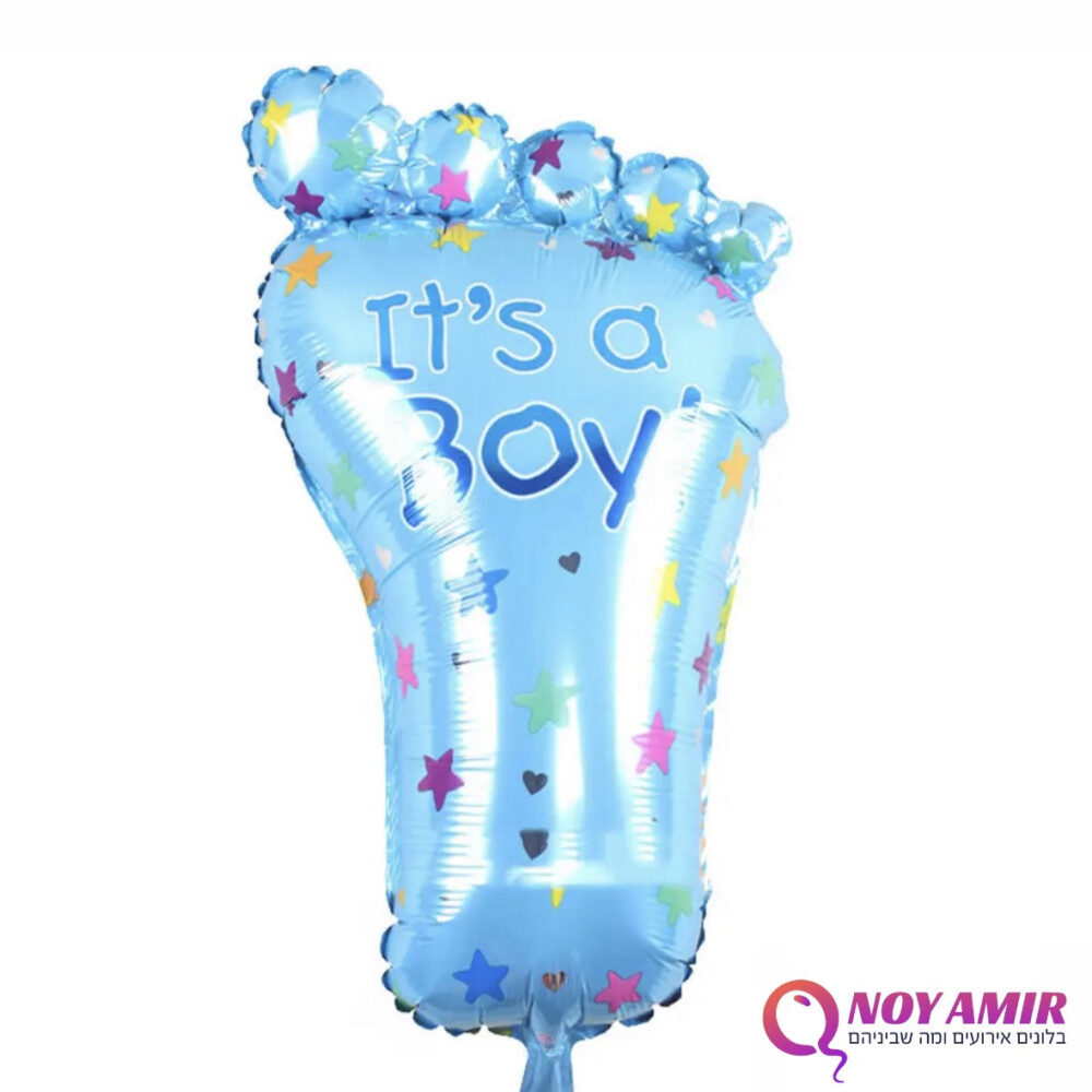 בלון כף רגל כחול 24 אינצ׳ Its a boy