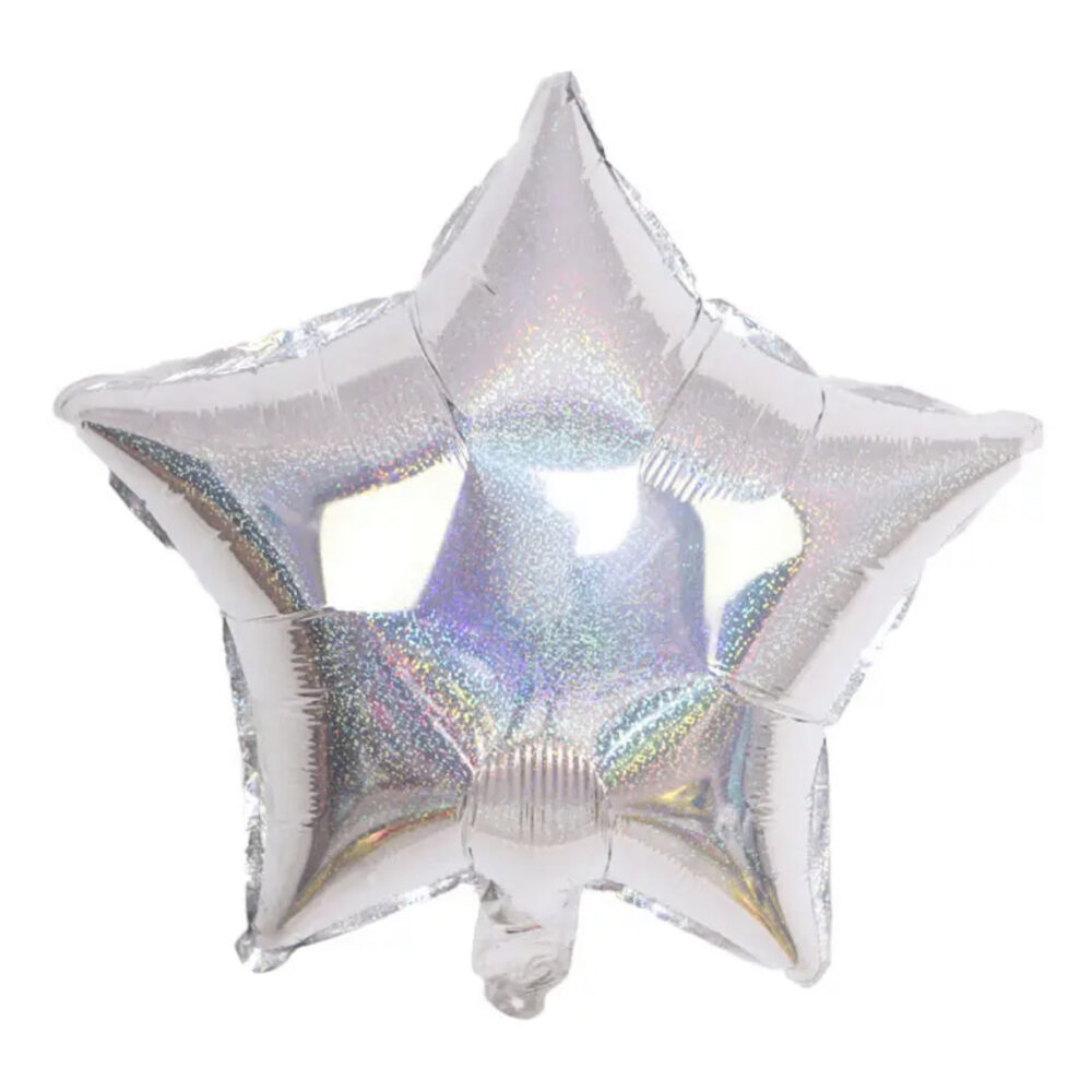 בלון מיילר 18 אינצ׳ כוכב כסף נצנצים