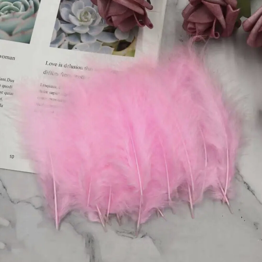 שקית נוצות ורוד בייבי למילוי בלון בועה