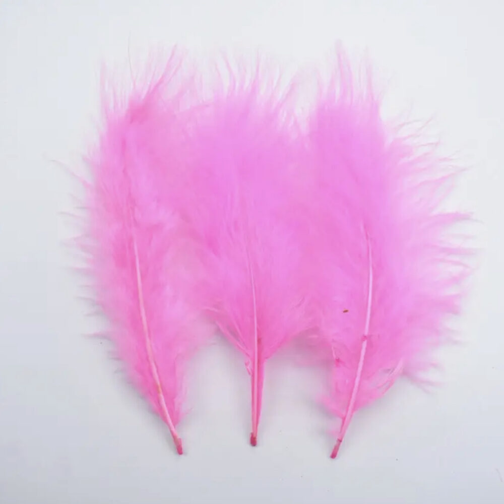 שקית נוצות ורוד זוהר למילוי בלון בועה