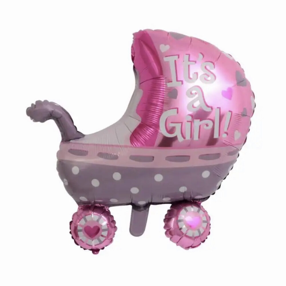 בלון עגלה ורוד 24 אינצ׳ Its a girl