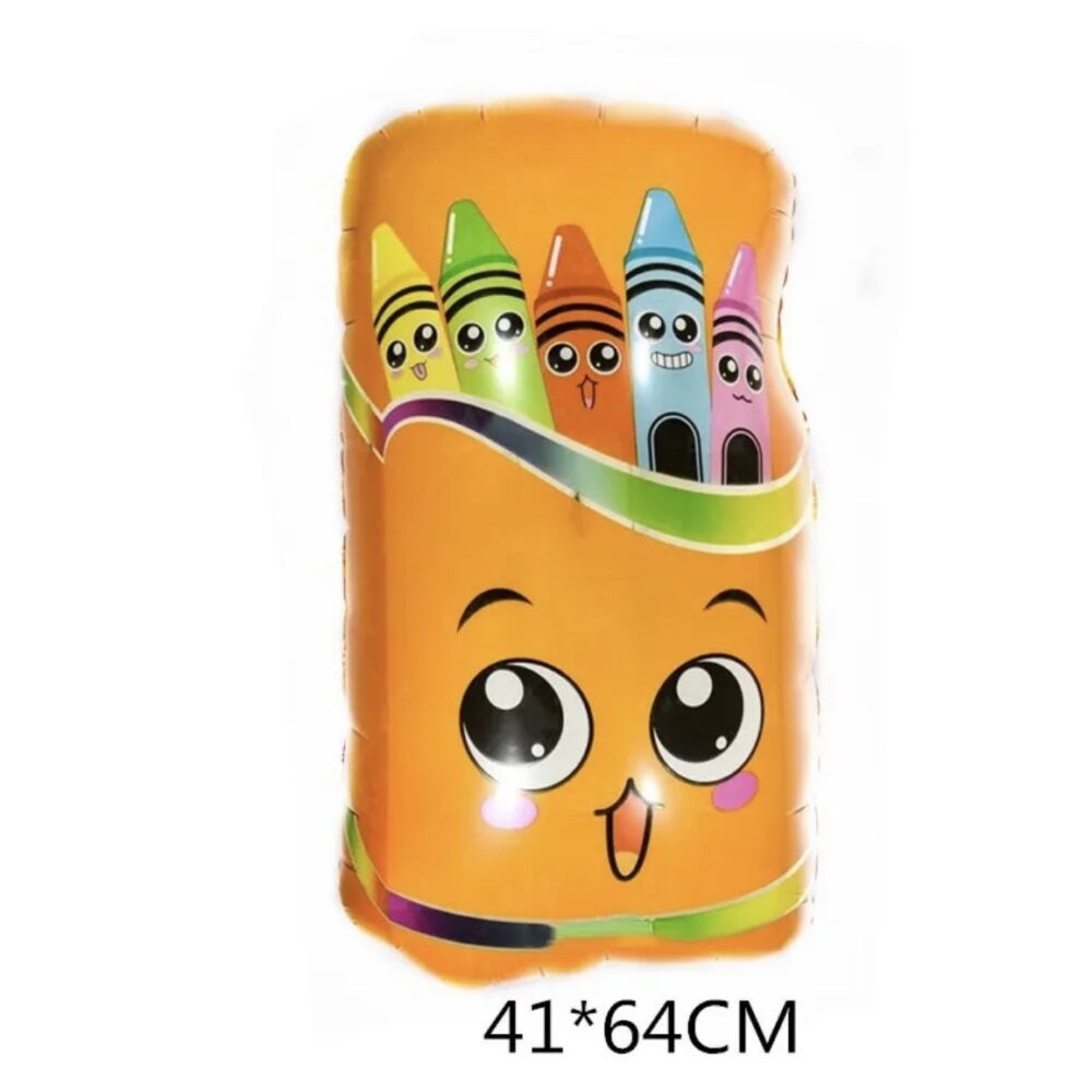 בלון מיילר חפיסת צבעים בית ספר 41x64cm