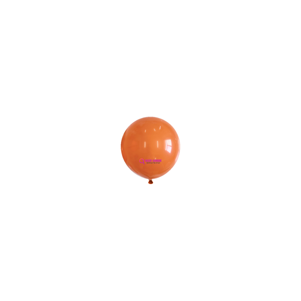 שקית 50 בלוני גומי פסטל כתום 5 אינץ