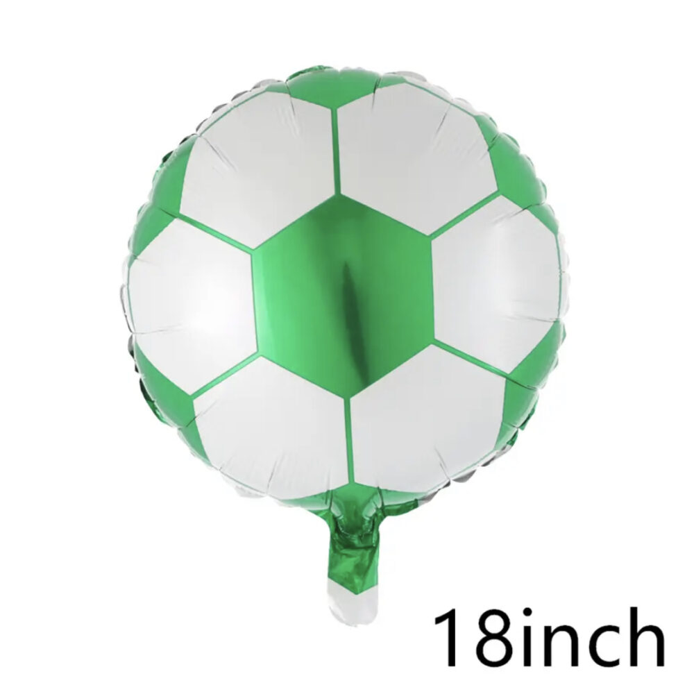 בלון כדורגל ירוק לבן - 18 אינץ' מכבי חיפה