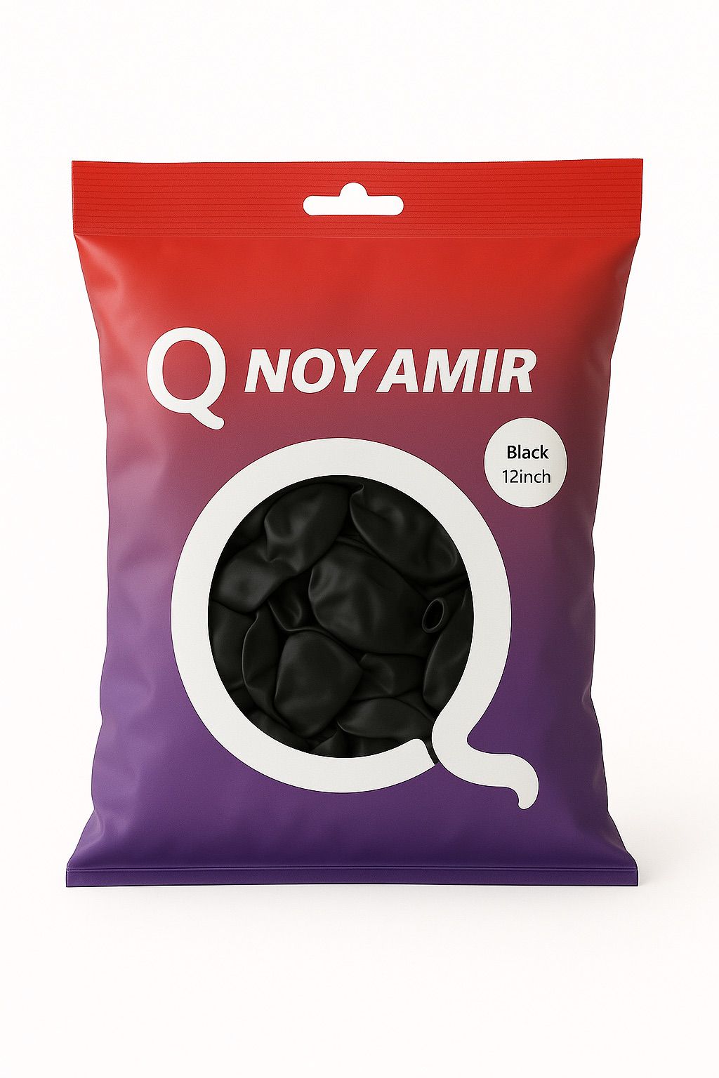 חבילת 100 בלוני גומי פסטל שחור 12 אינץ