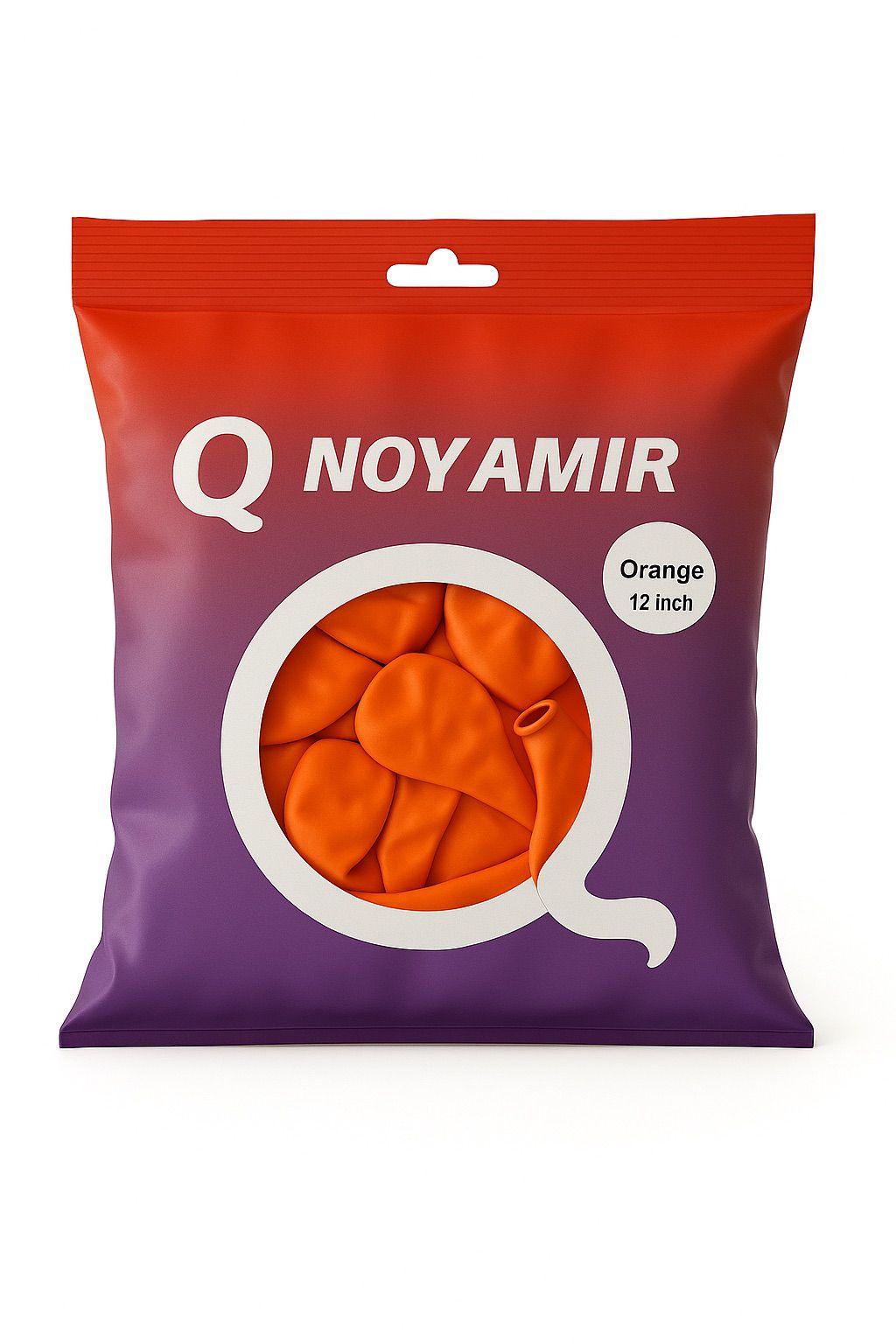 חבילת 100 בלוני גומי פסטל כתום 12 אינץ