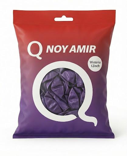 חבילת 100 בלוני גומי פסטל סגול חציל 12 אינץ'