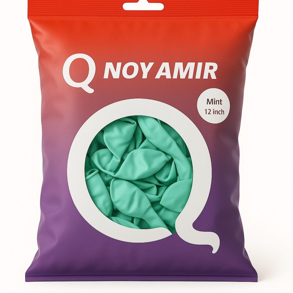 חבילת 100 בלוני גומי פסטל מנטה 12 אינץ'