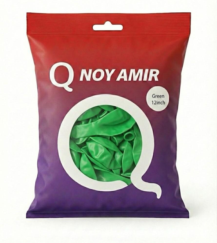 חבילת 100 בלוני גומי ירוק פסטל 12 אינץ'