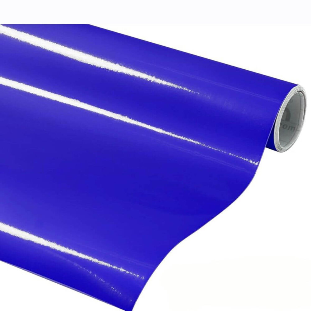 3 מטר מדבקת ויניל לסילואט כחול מבריק רוחב 30 ס״מ