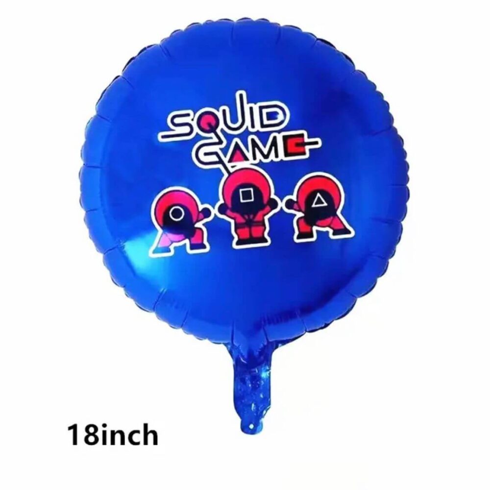 בלון מיילר משחקי הדיונון עגול כחול 18 אינץ'