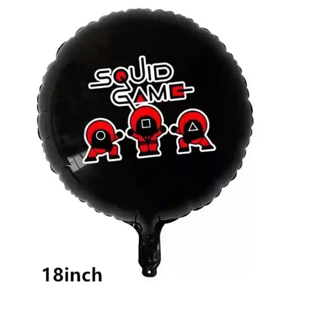 בלון מיילר משחקי הדיונון עגול שחור 18 אינץ'