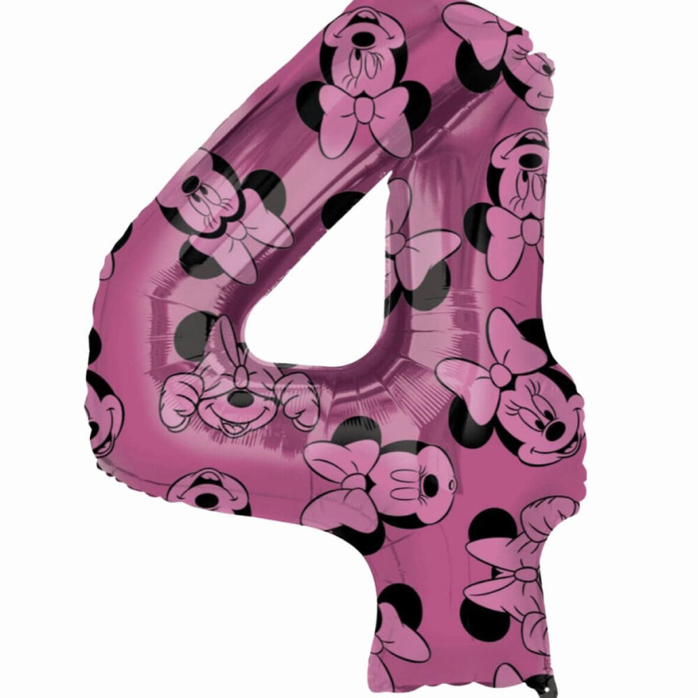 בלון מספר 4 הדפס מיני מאוס גודל 26 אינץ