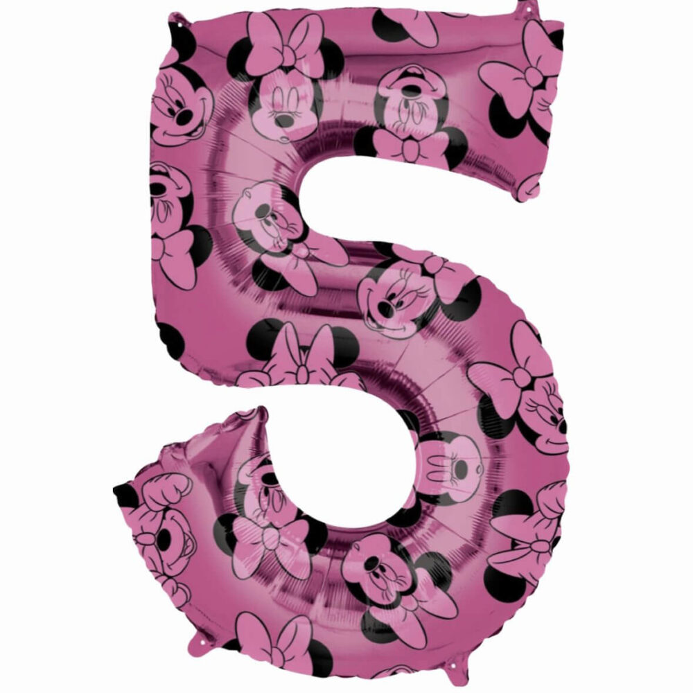 בלון מספר 5 הדפס מיני מאוס גודל 26 אינץ