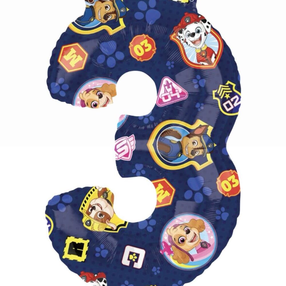 בלון מספר 3 הדפס יחידת החילוץ גודל 26 אינץ