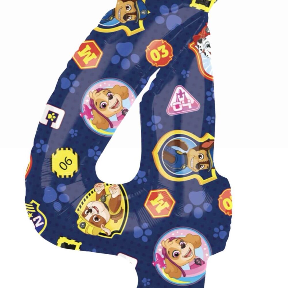 בלון מספר 4 הדפס יחידת החילוץ גודל 26 אינץ