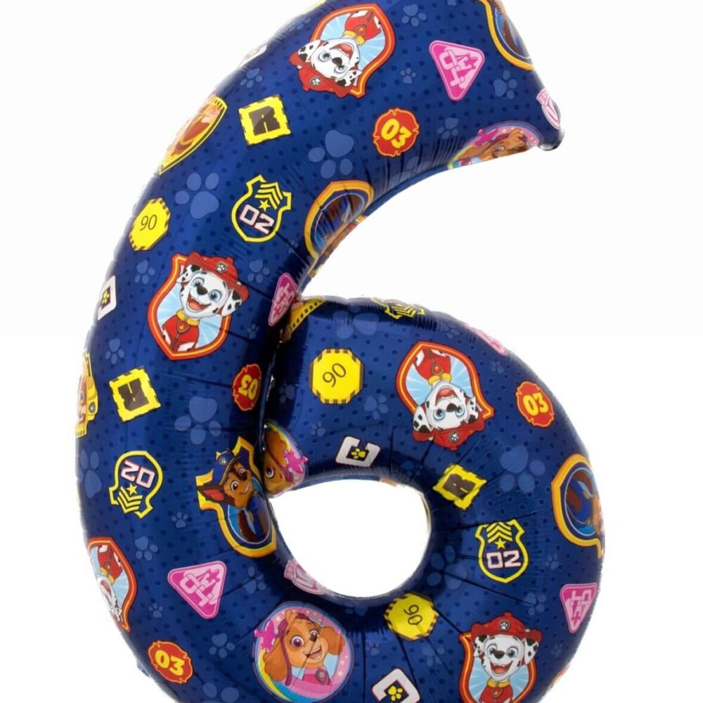 בלון מספר 6 הדפס יחידת החילוץ גודל 26 אינץ