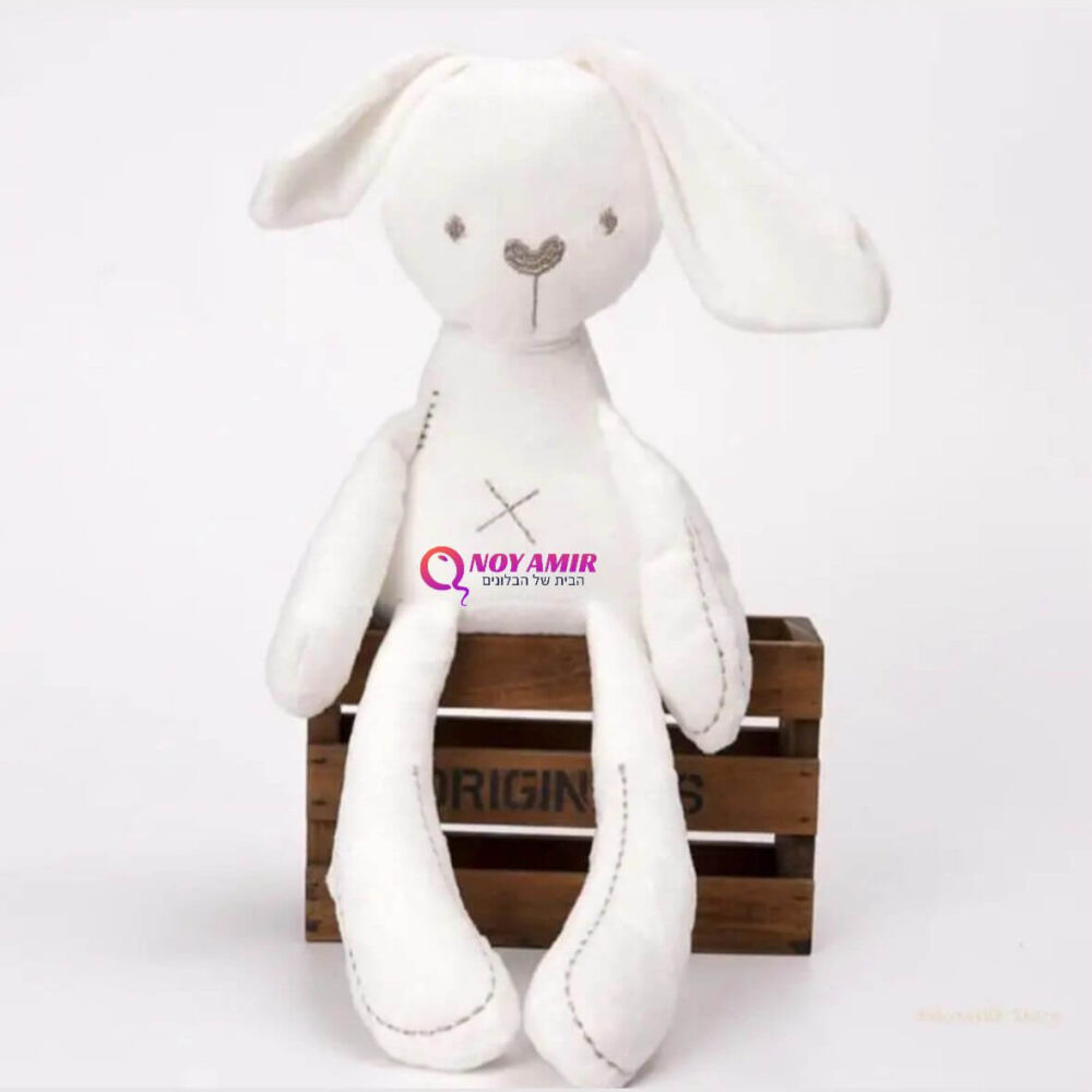 בובת ארנב לבן 30 ס"מ