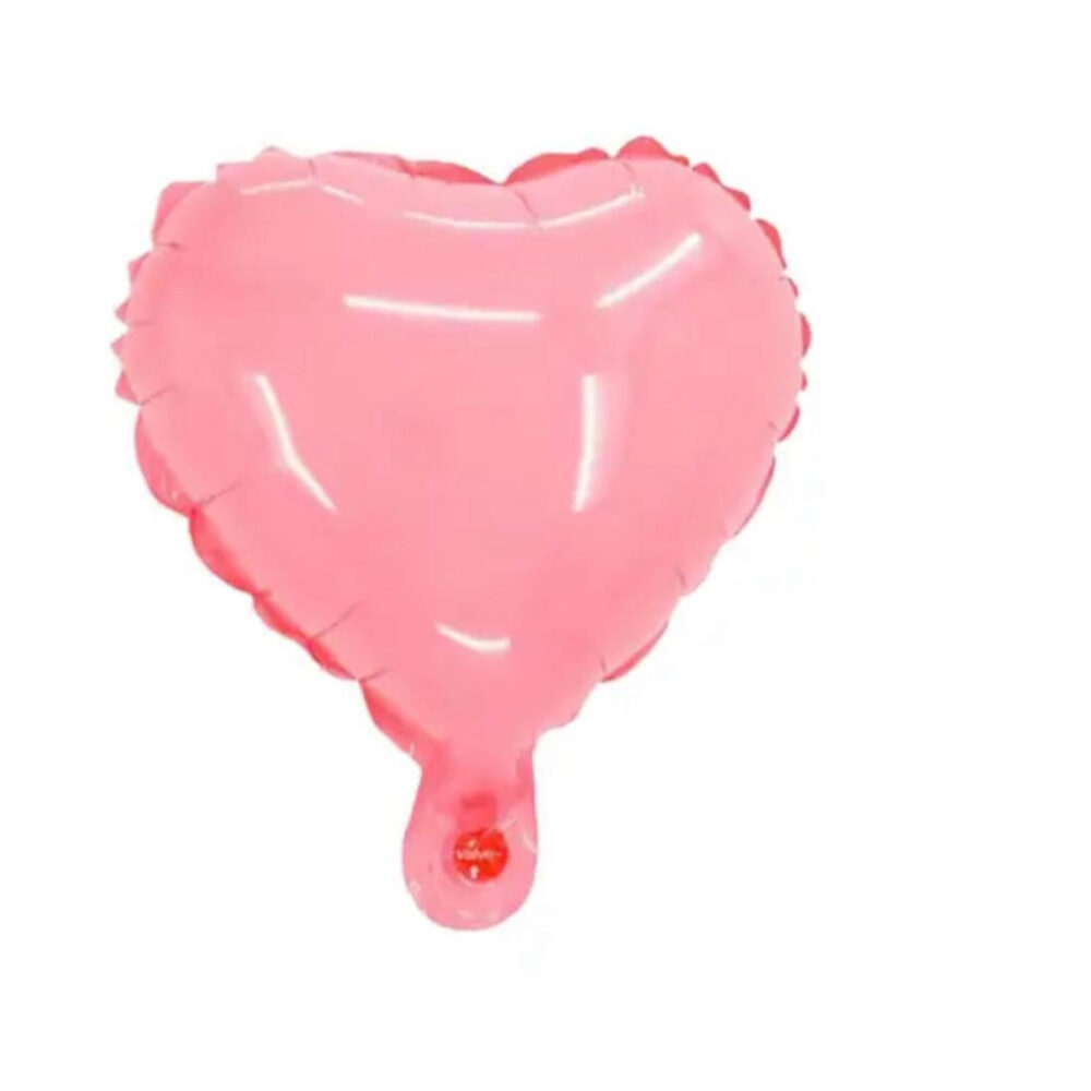 בלון מיילר מיני לב ורוד מקרון ניילון 10 אינץ' - 50 יחידות
