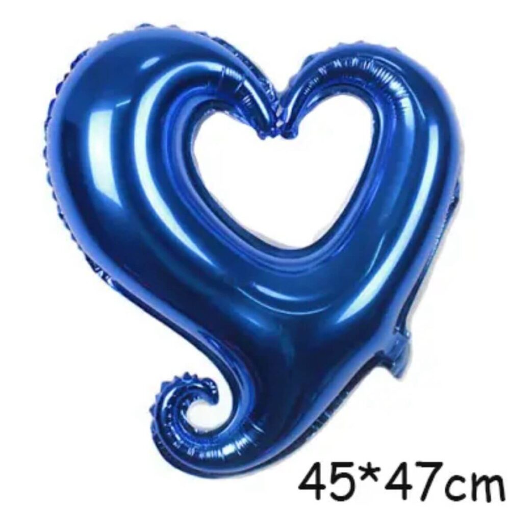 בלון לב חלול 18 אינץ' - כחול