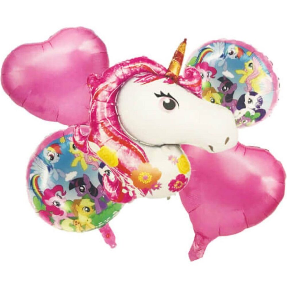 מארז 5 בלוני מיילר חד קרן פוני קטן שלי