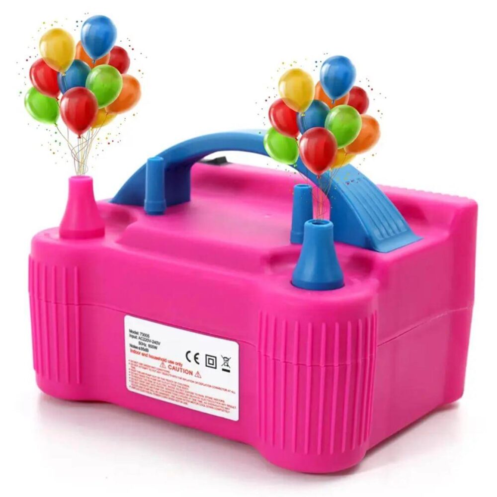 משאבה חשמלית לניפוח בלונים באוויר ורוד